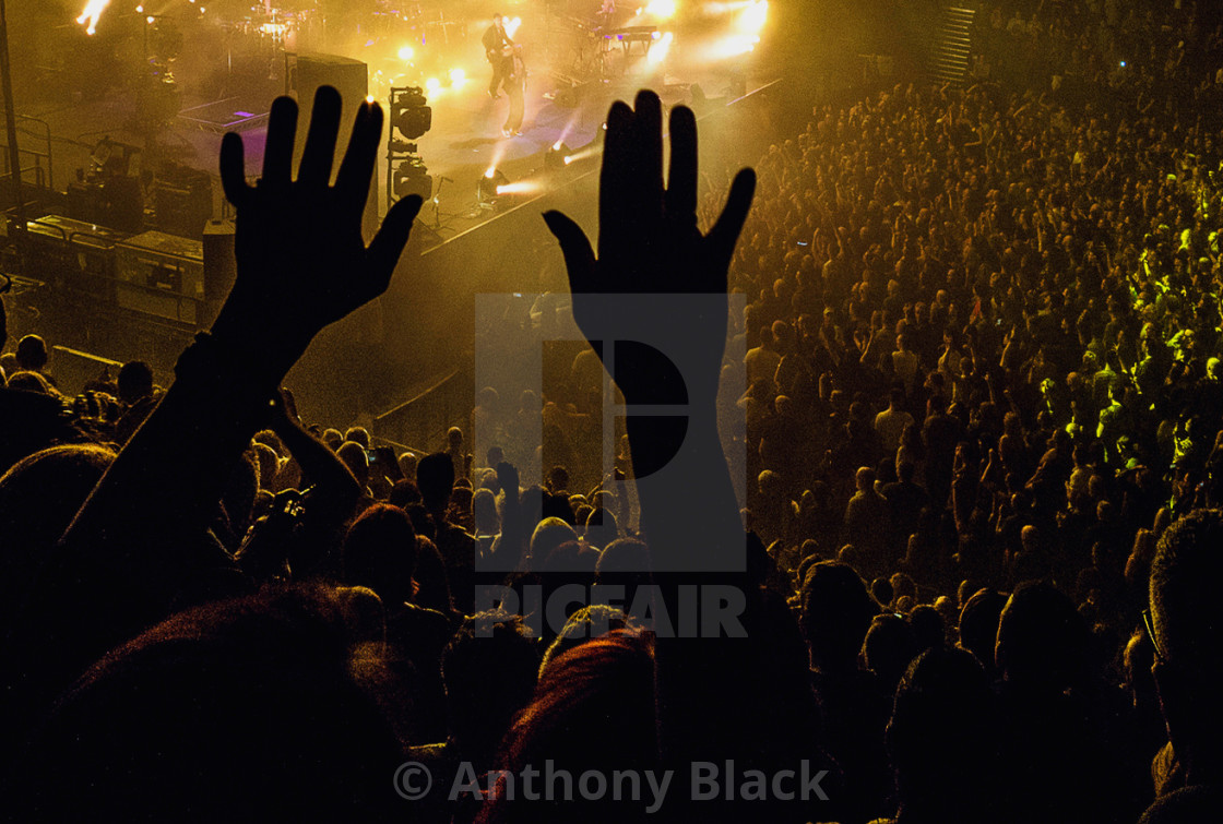 "Hands in the air_1" stock image