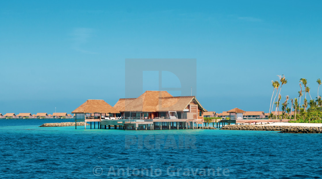 "Luxurious resort on an island in the maldives." by Antonio Gravante - $10.72 "Luxurious resort on an island in the maldives." stock image