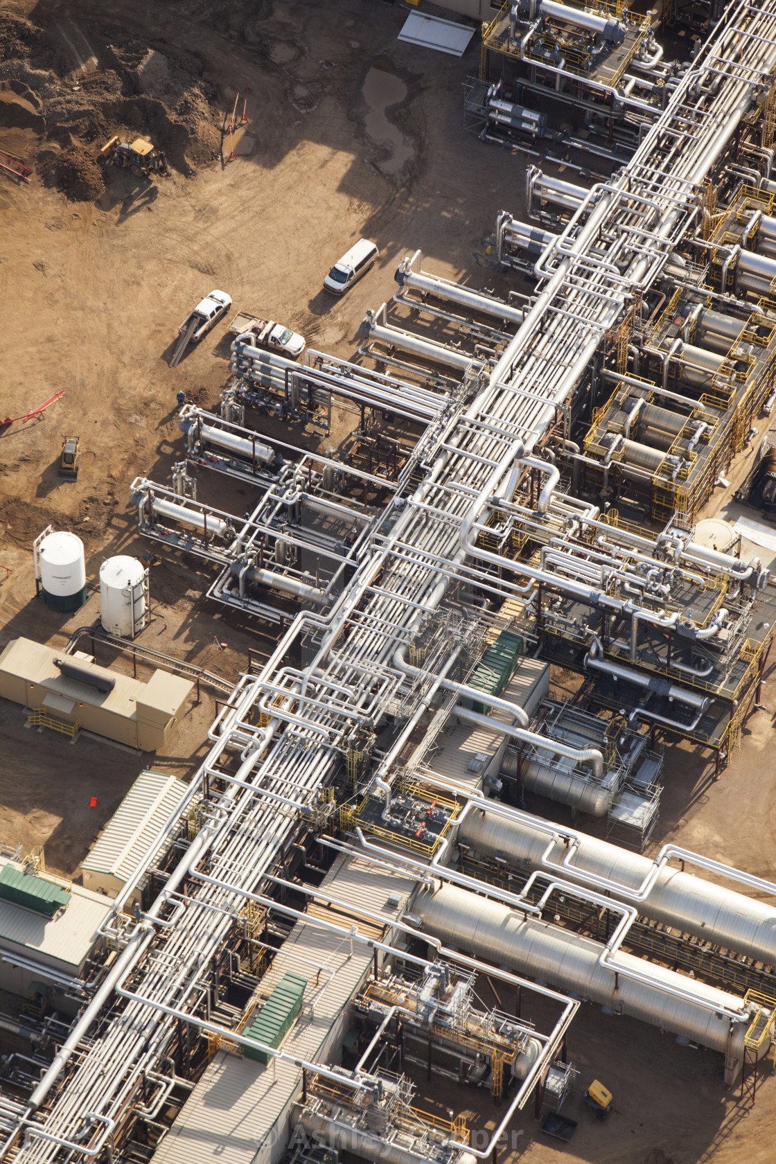 "A SAG D (Steam assisted Gravity Drainage) tar sands plant north of Fort..." stock image