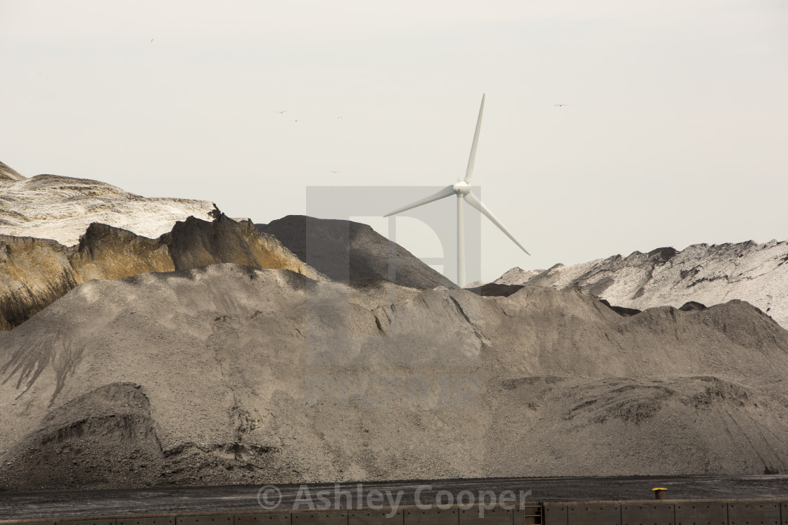 Climate Change Heaven And Hell Wind Turbines Next To A Coal Importing License Download Or Print For 37 Photos Picfair