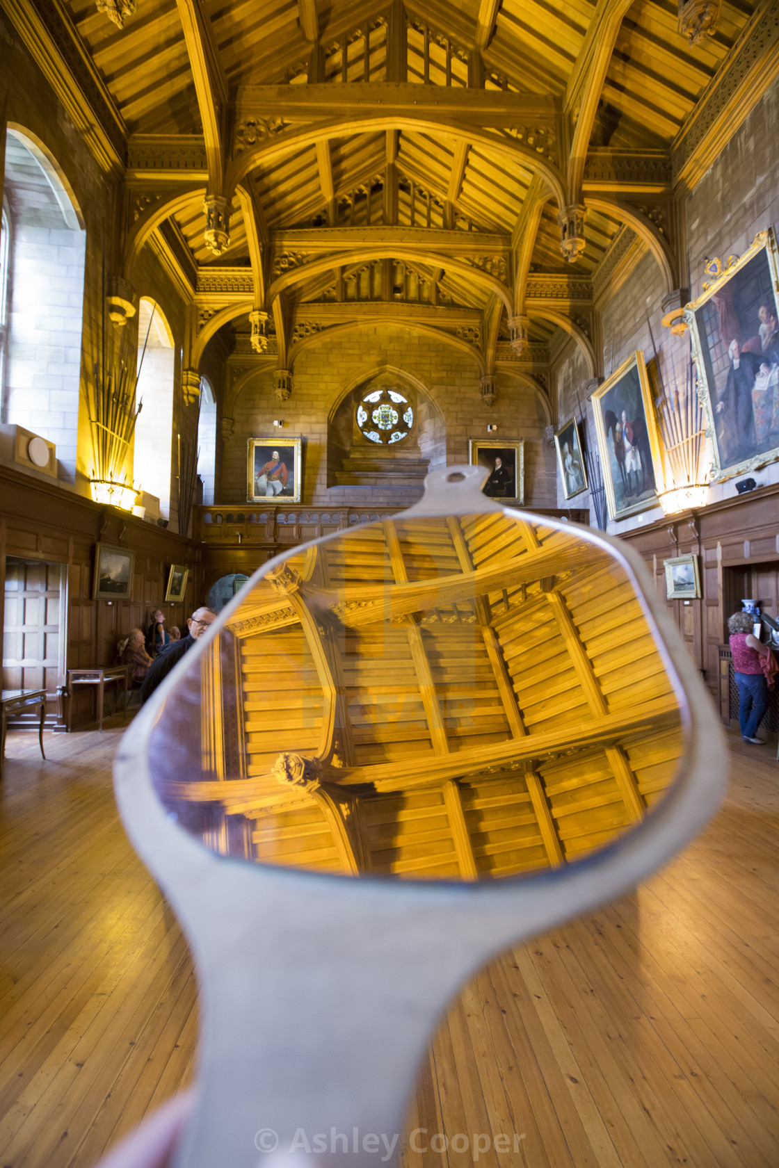 The Vaulted Wooden Ceiling In The Great Hall At Bamburgh