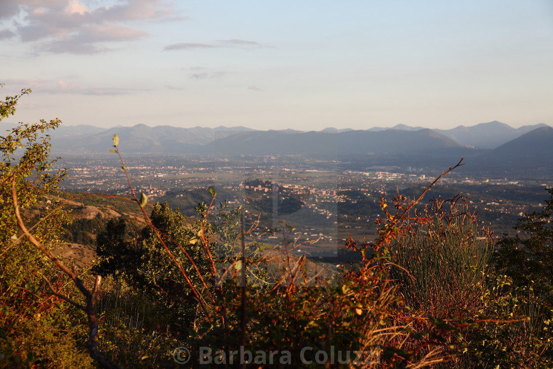 "A landscape with Ferentino" stock image