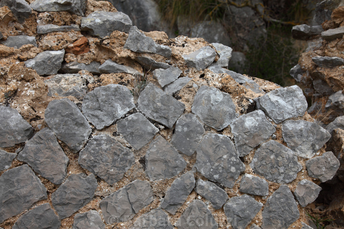 "Giove's temple: Reticulated work, A particular" stock image