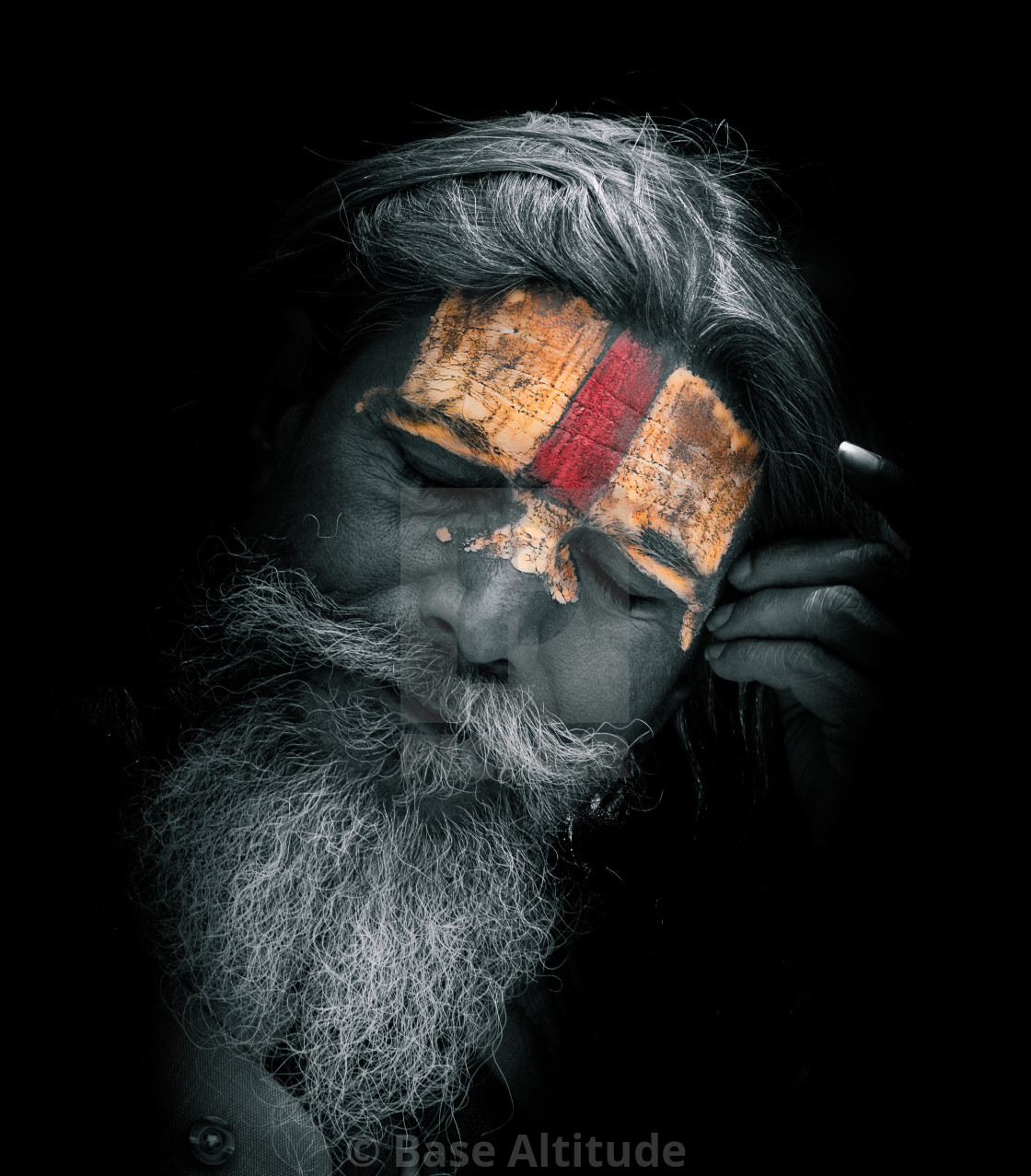 "Kathmandu Sadhu" stock image