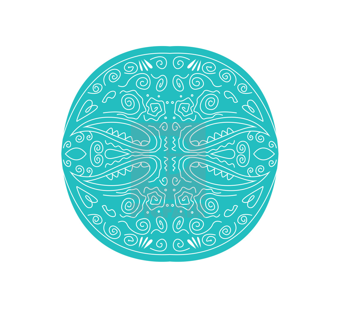 "LUXURY MANDALA ART DRAWING BLUE" by Beeandglowillustrations - $5.94 "LUXURY MANDALA ART DRAWING BLUE" stock image