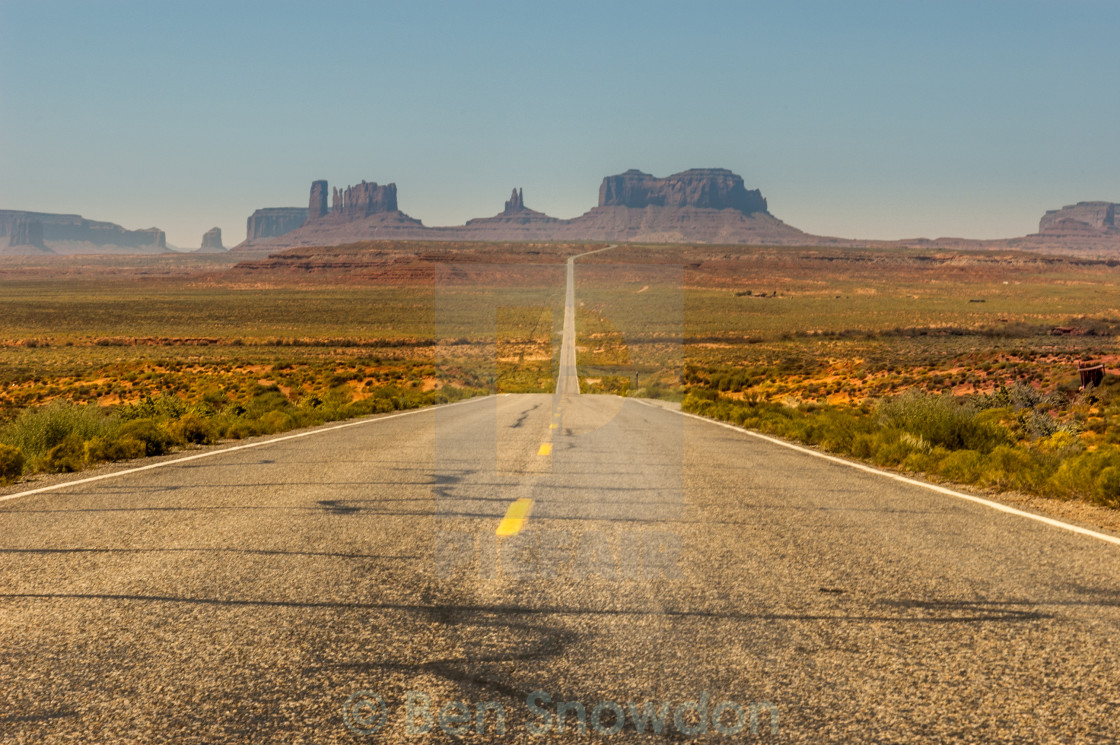 "Open Road" stock image