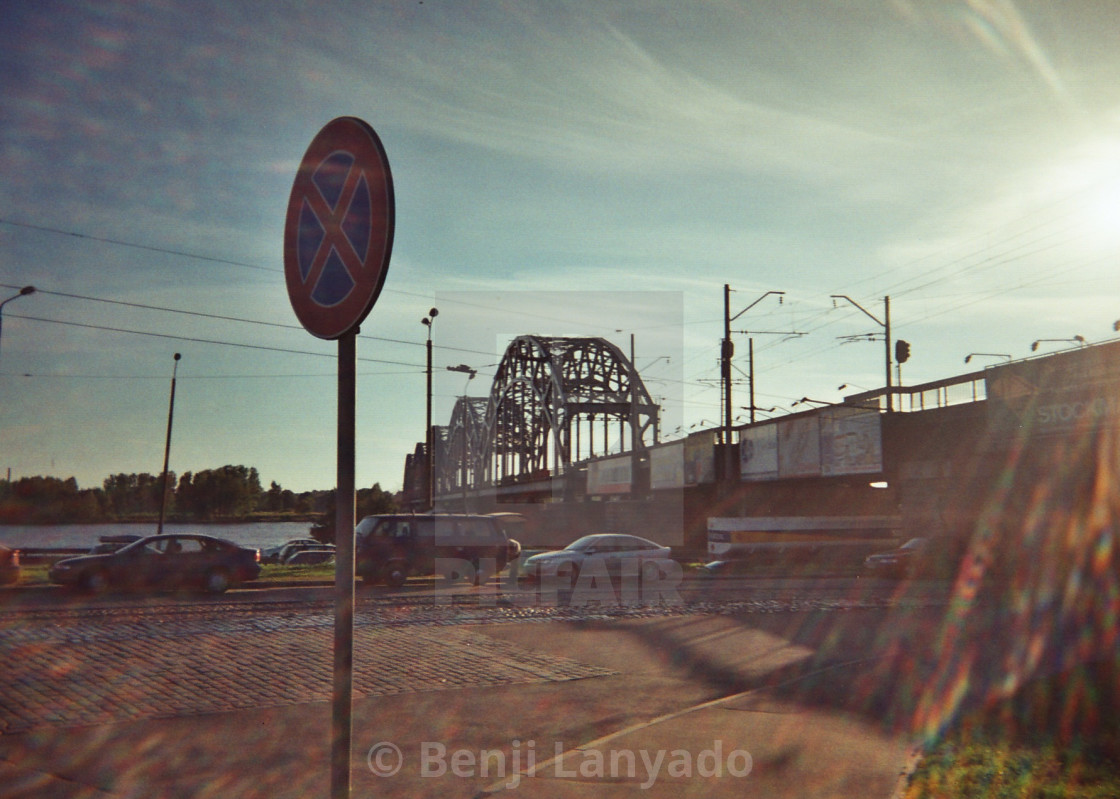 "A Bosnian Bridge" stock image