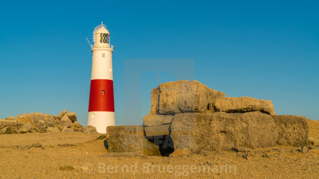 "Portland Bill Lighthouse, Jurassic Coast, Dorset, UK" stock image