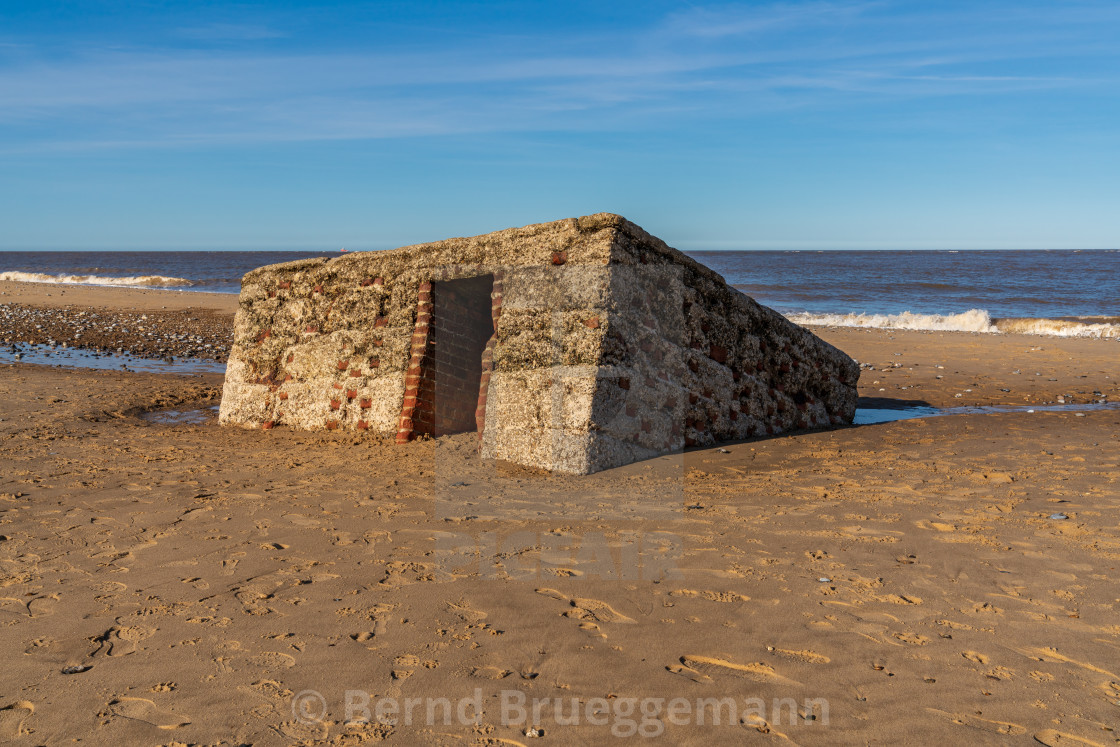 "Caister-on-Sea, Norfolk, England, UK" stock image