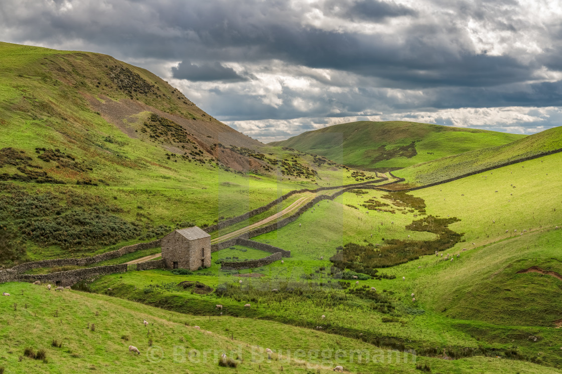 "North Pennines landscape near Dufton" stock image