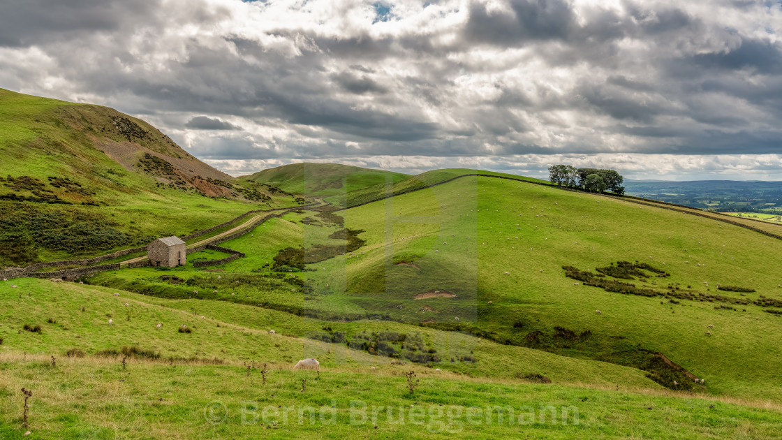 "North Pennines landscape near Dufton" stock image