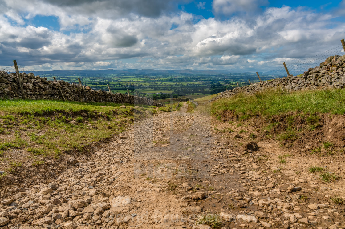 "North Pennines landscape near Dufton" stock image