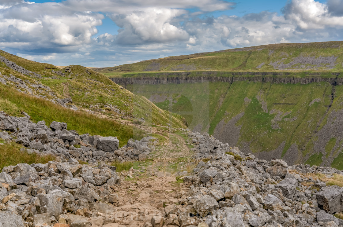 "High Cup Nick, England, UK" stock image