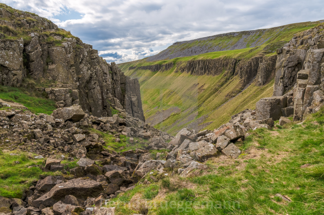 "High Cup Nick, England, UK" stock image