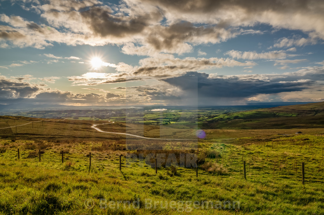 "View from Hartside Top, England, UK" stock image