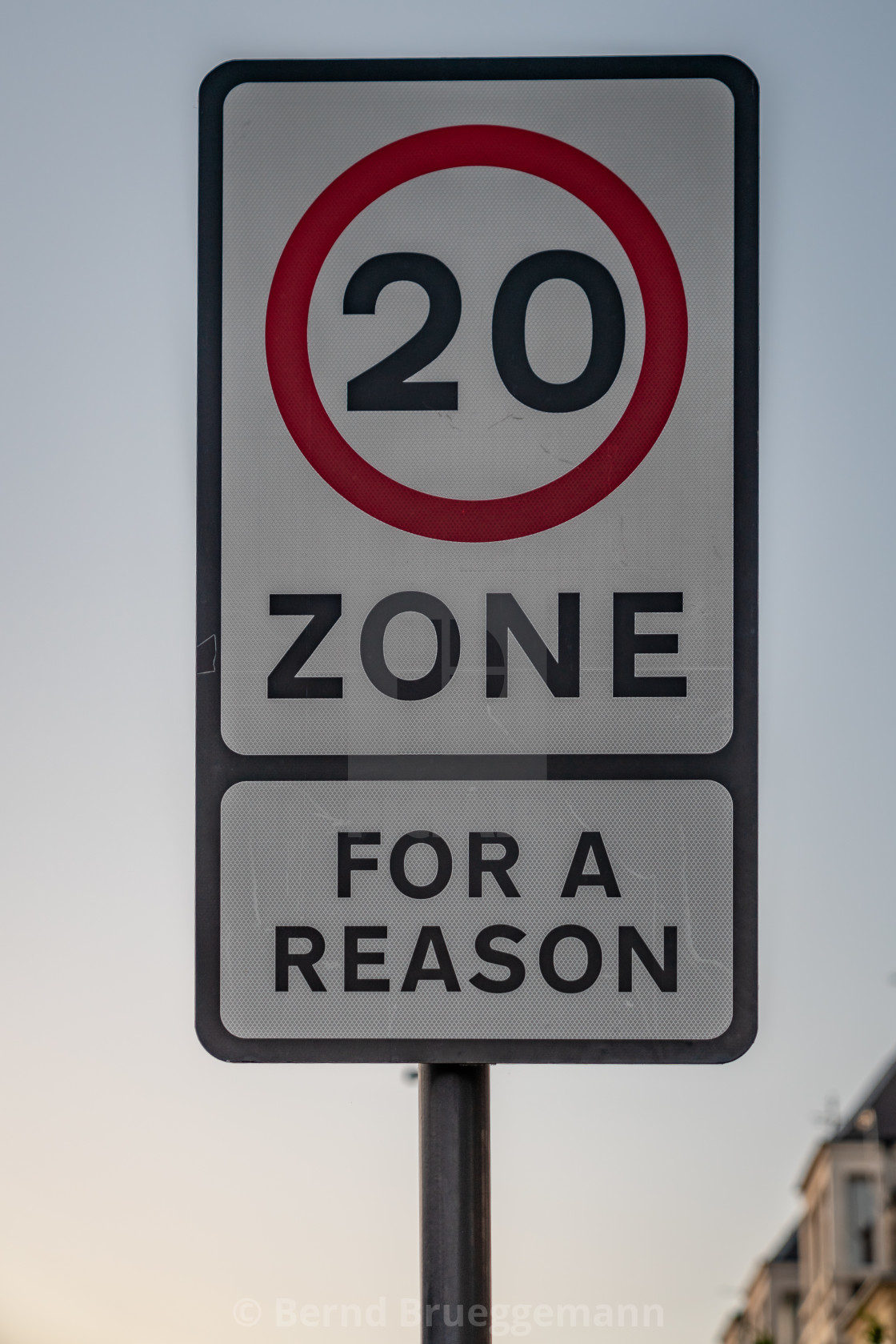 "Sign: 20, for a reason" stock image