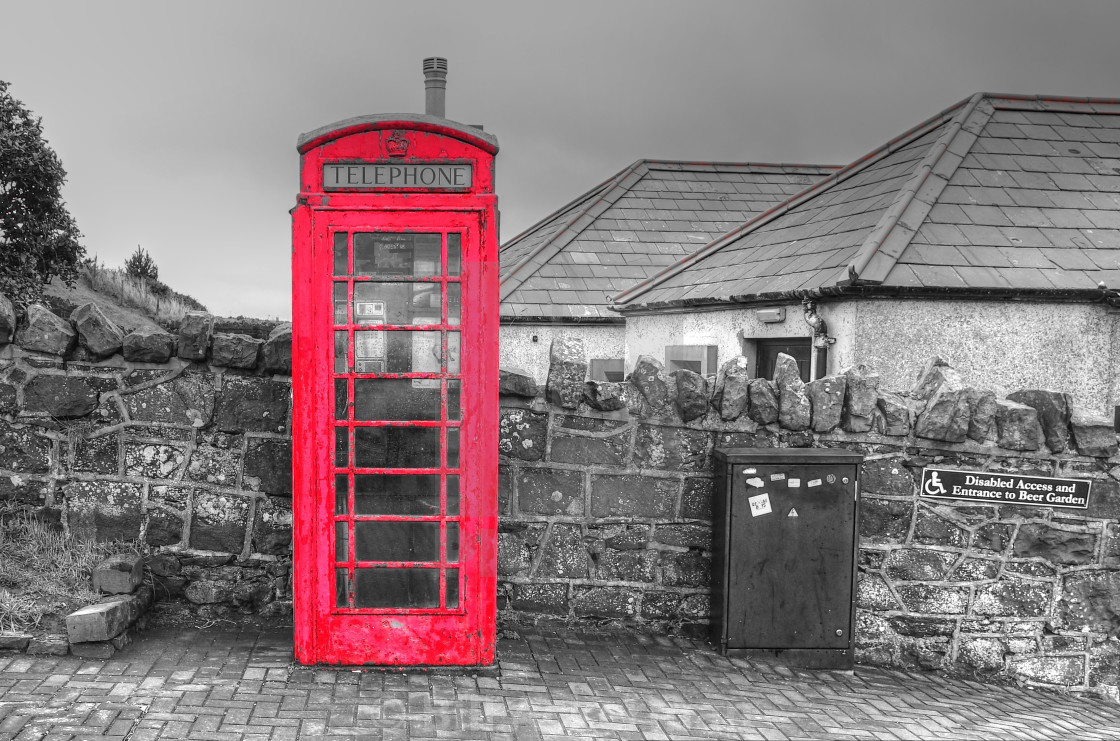 "Phone Booth, Northern Ireland" stock image