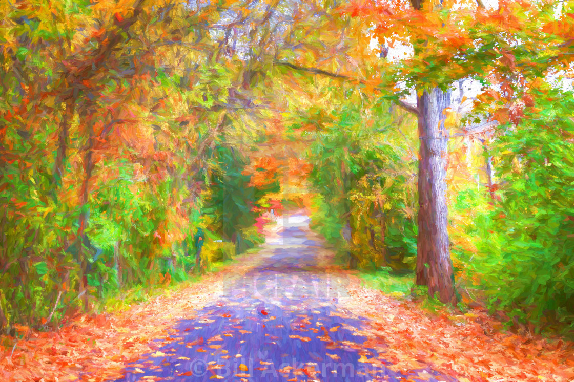 "Autumn Road" stock image