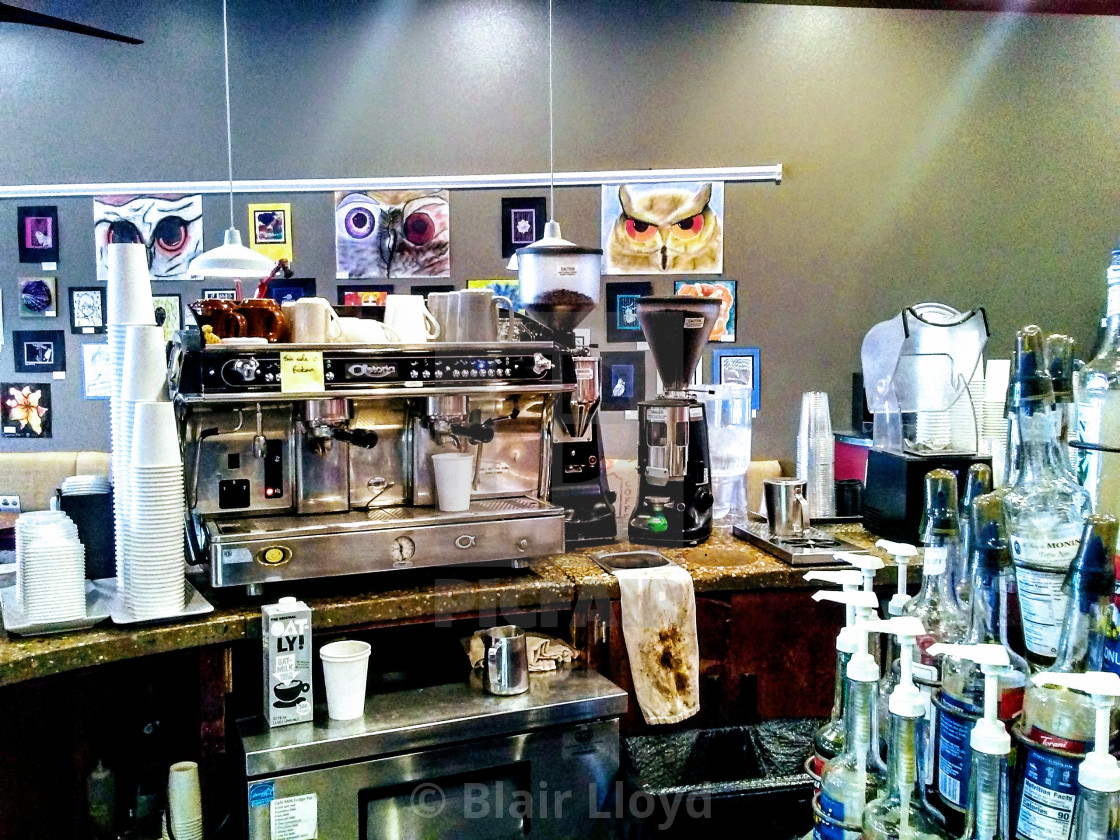 Coffee Shop Espresso Machine License Download Or Print For 9 92 Photos Picfair