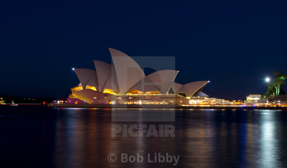 "Opera House at Night" stock image