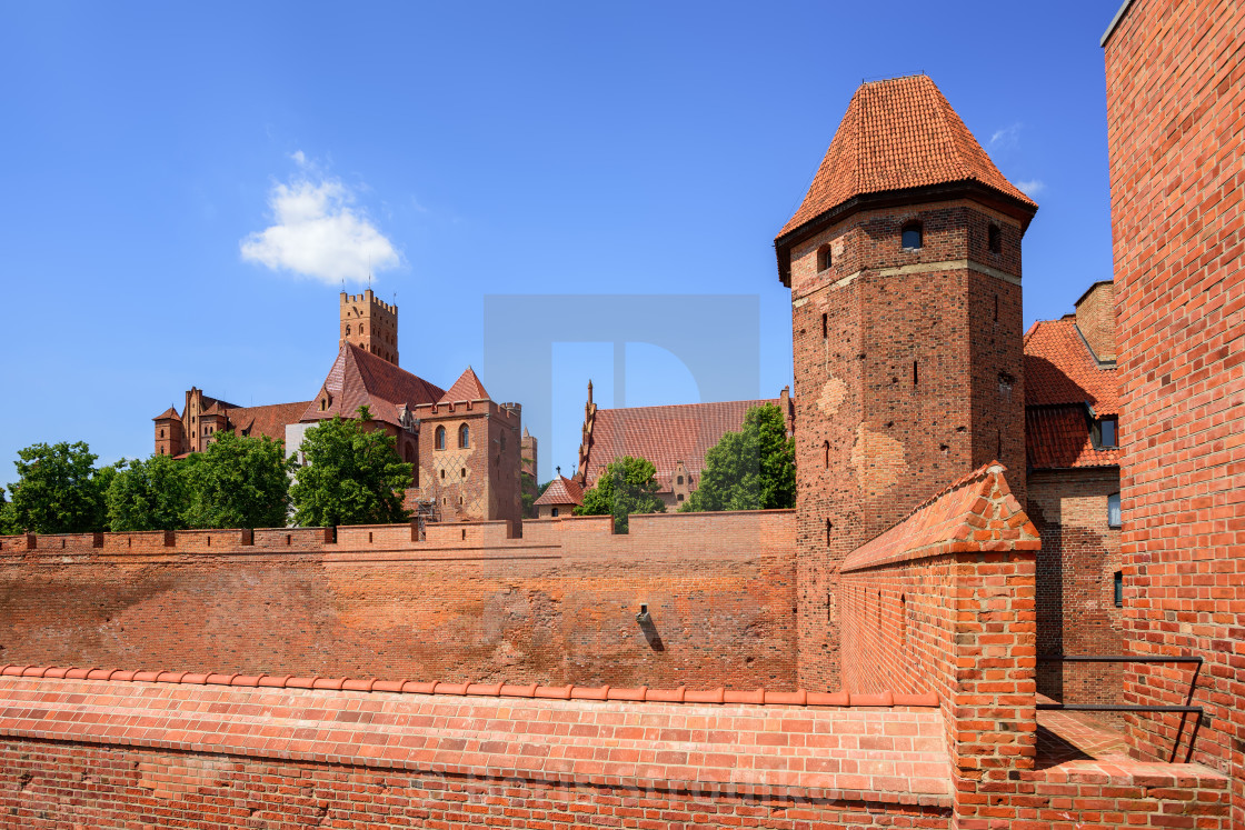 The Teutonic Knights Order Castle In Malbork Poland