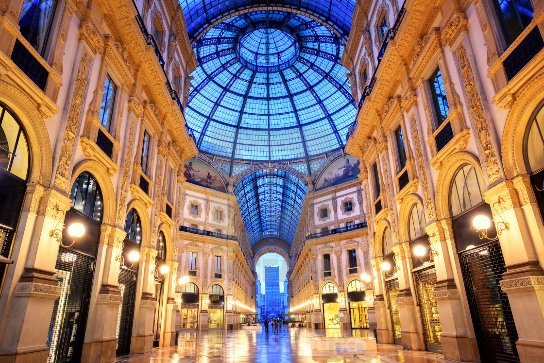 Italy, Milan, Galleria Vittorio Emanuele II stock photo