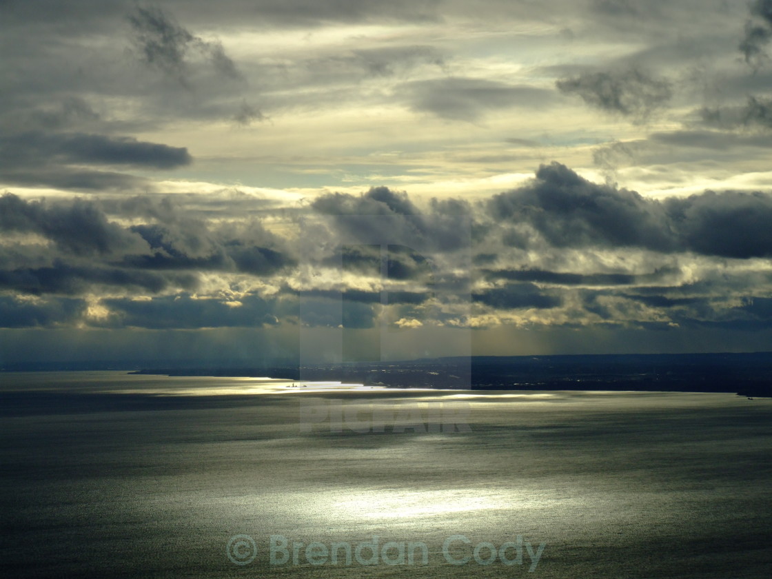 "Cloud over Lake Ontario" stock image