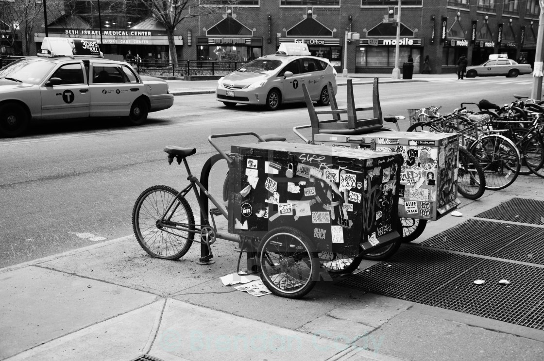 "Delivery Bikes" stock image