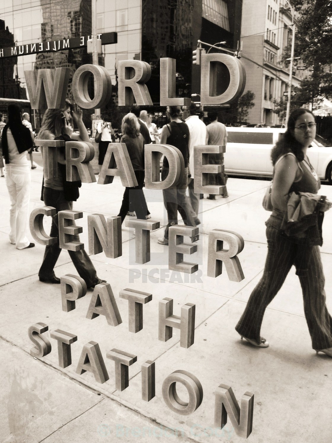 "Path Train Sign" stock image