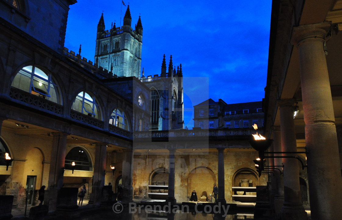 "The Great Roman Bath House" stock image