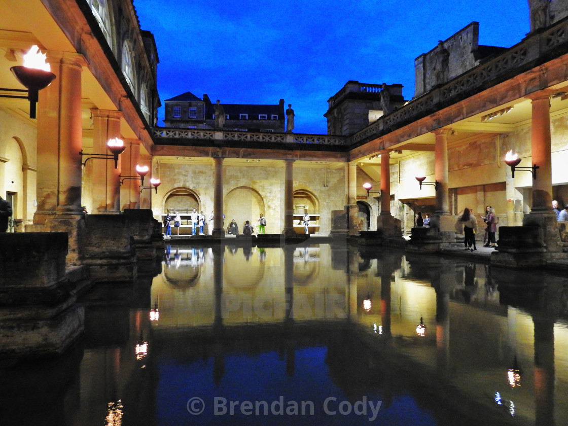 "The Roman Bath House" stock image