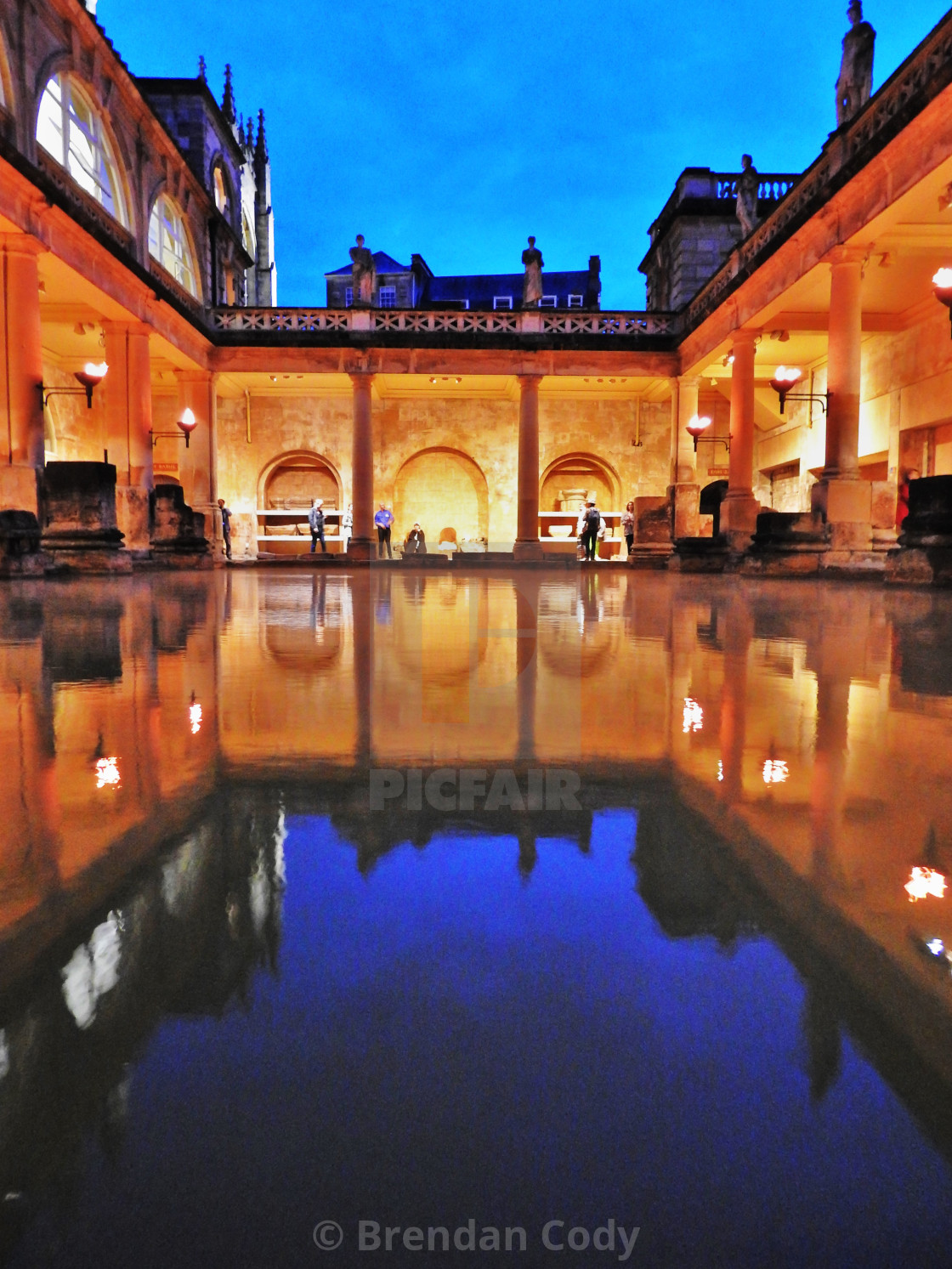 "The Roman Bath House" stock image