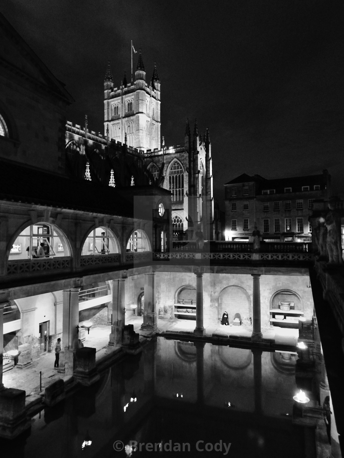 "The Roman Bath House" stock image