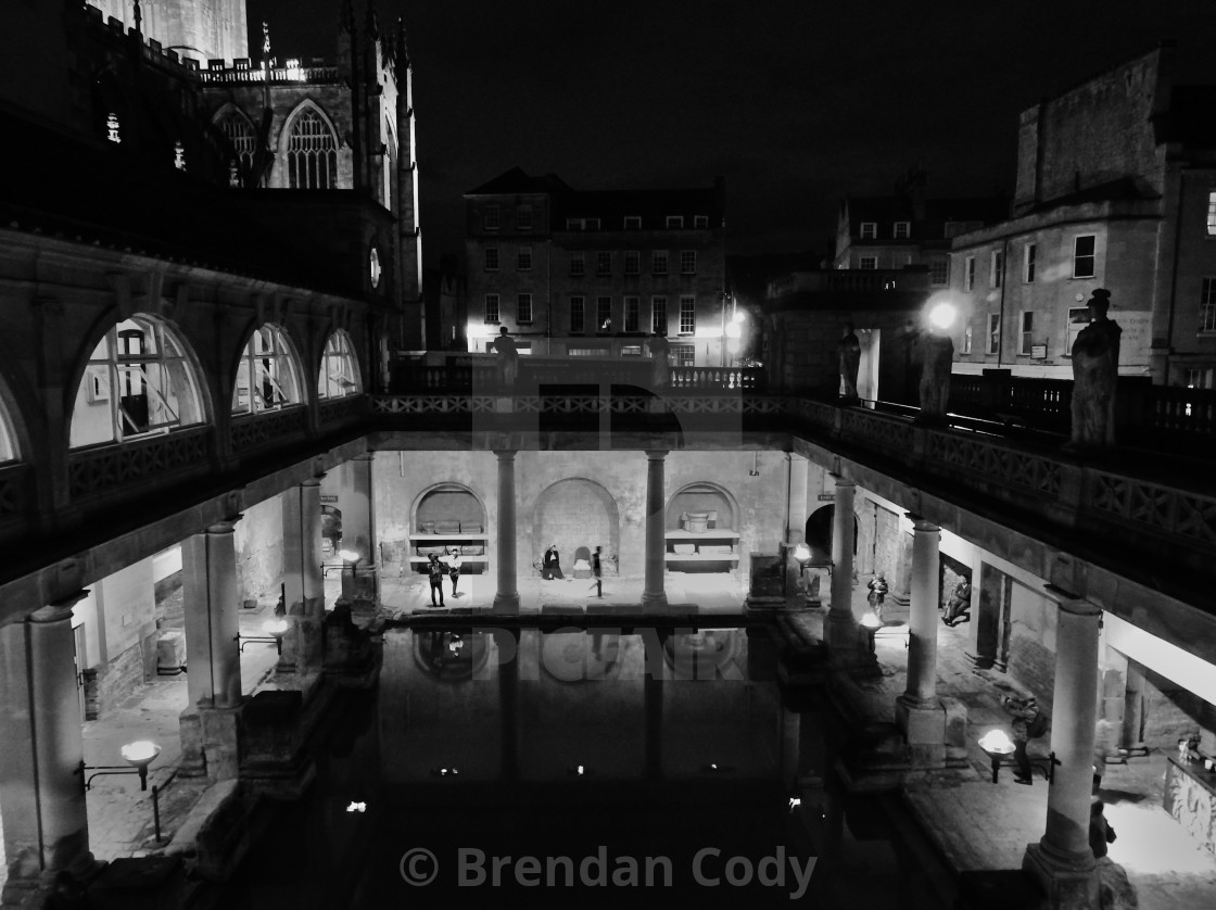 "The Roman Bath House" stock image