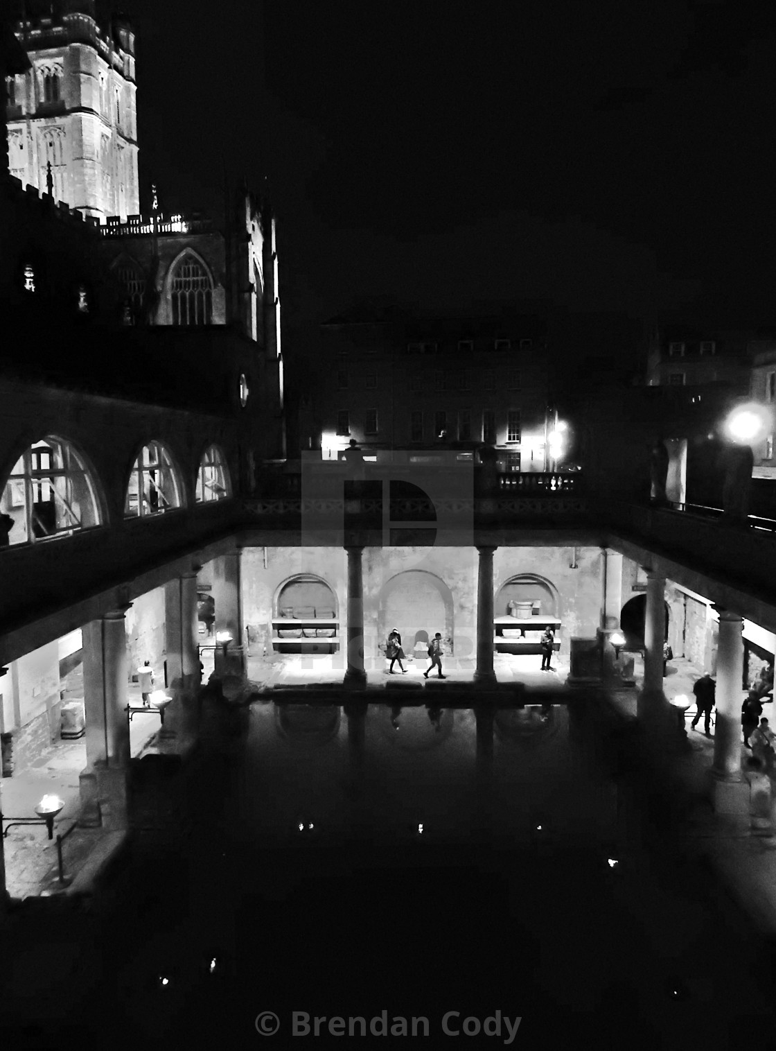 "The Roman Bath House" stock image