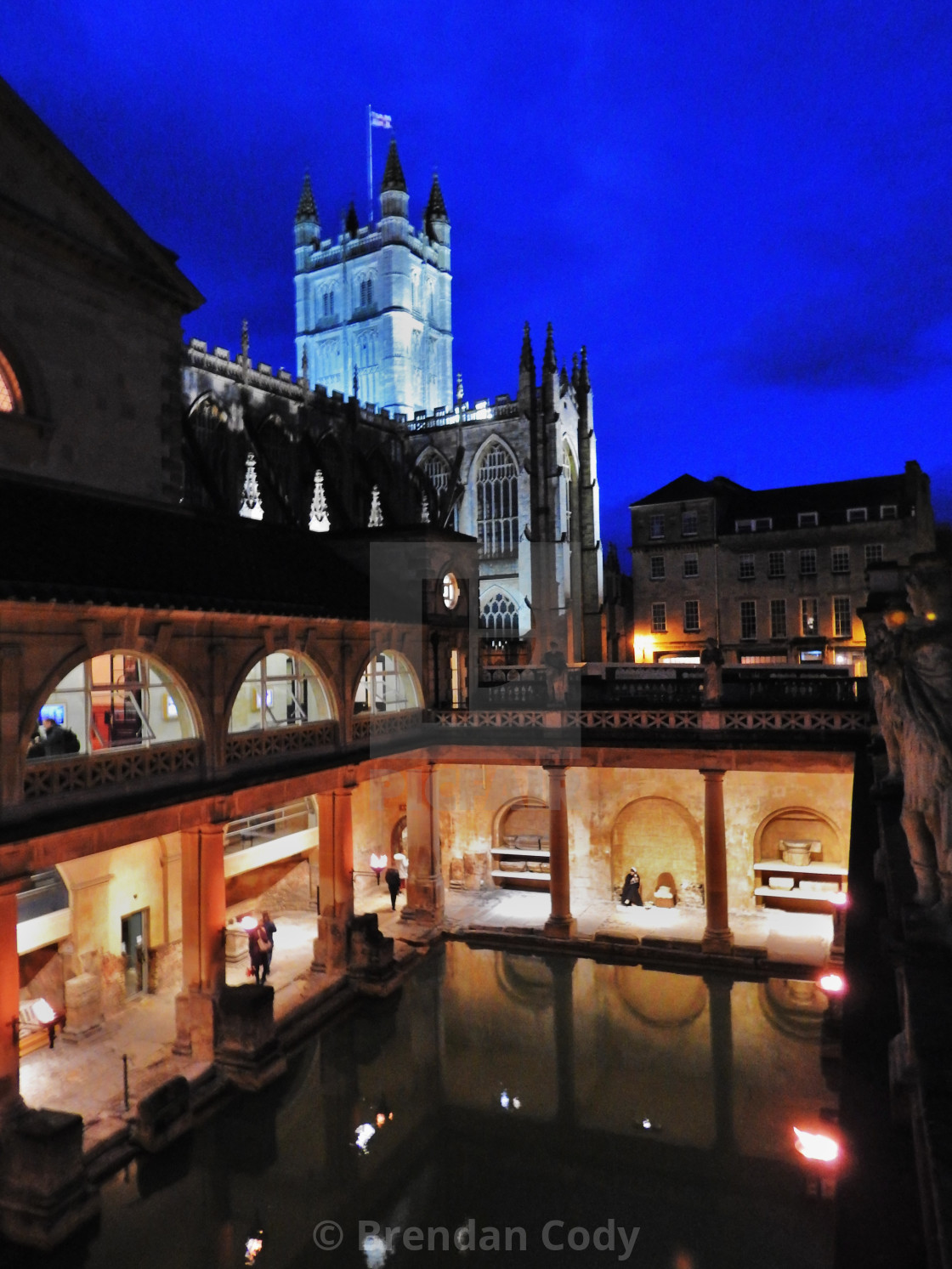 "The Roman Bath House" stock image