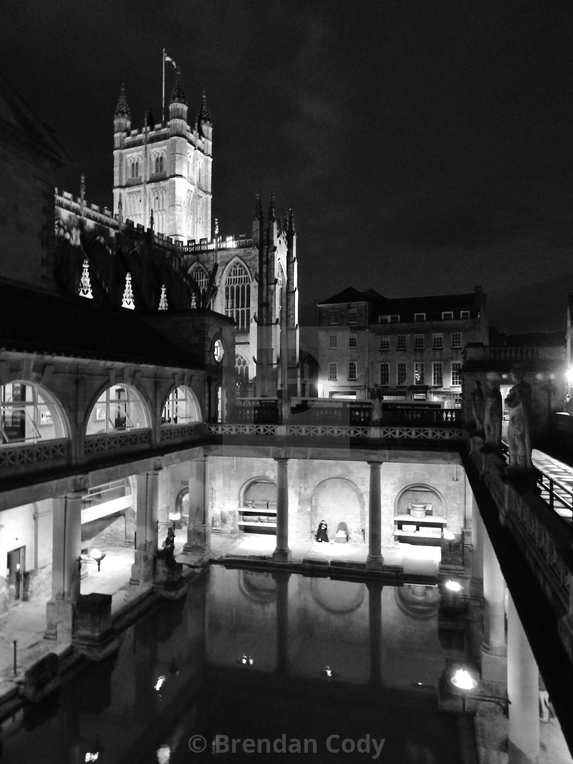 "The Roman Bath House" stock image