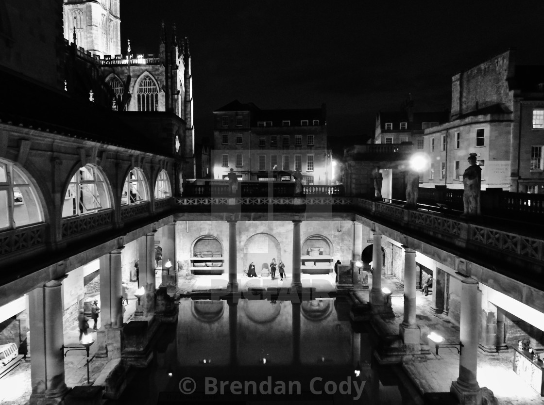 "The Roman Bath House" stock image