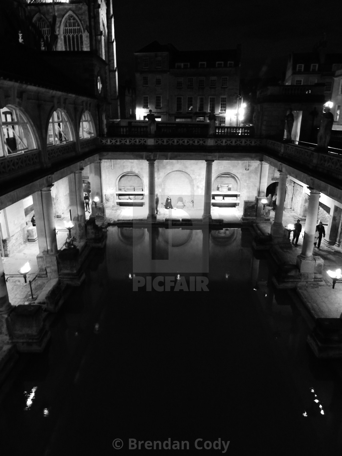 "The Roman Bath House" stock image