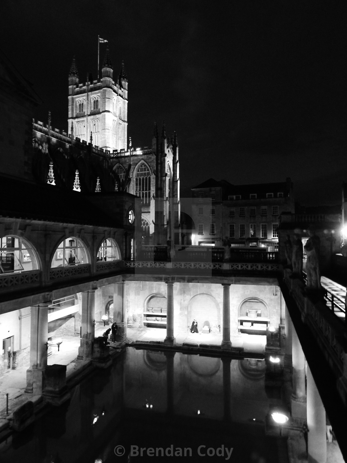 "The Roman Bath House" stock image