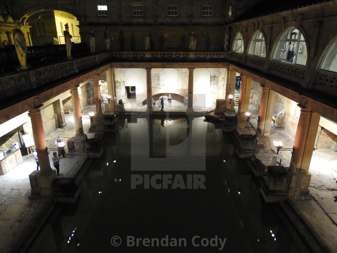 "The Roman Bath House" stock image