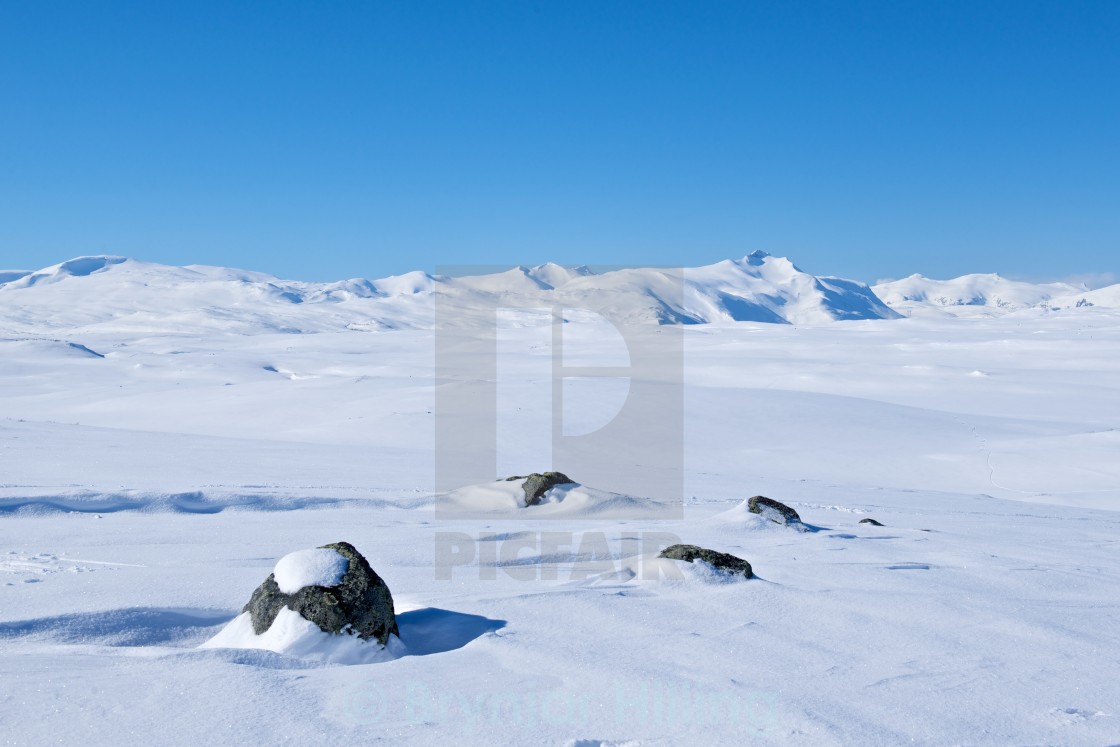 "Snow covered mountains" stock image