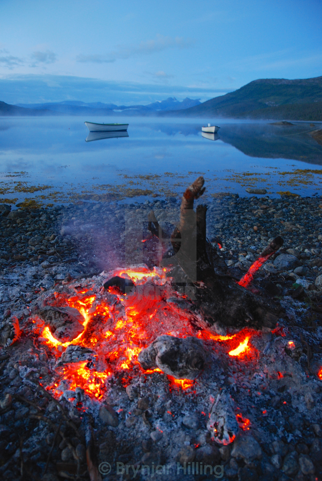 "Fireplace by the sea" stock image