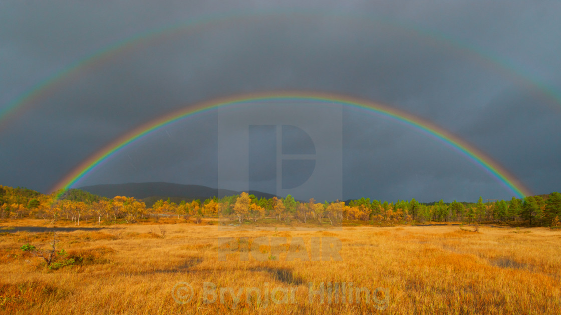 "two rainbows" stock image