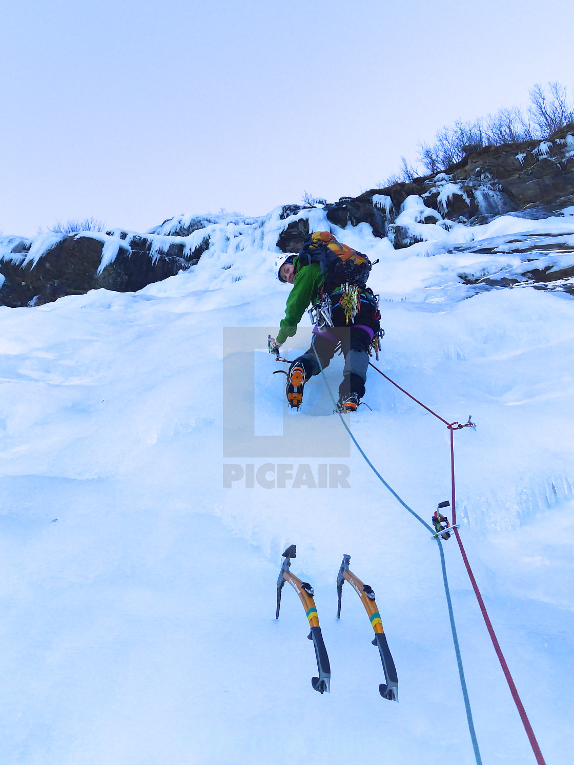 "Iceclimbing" stock image