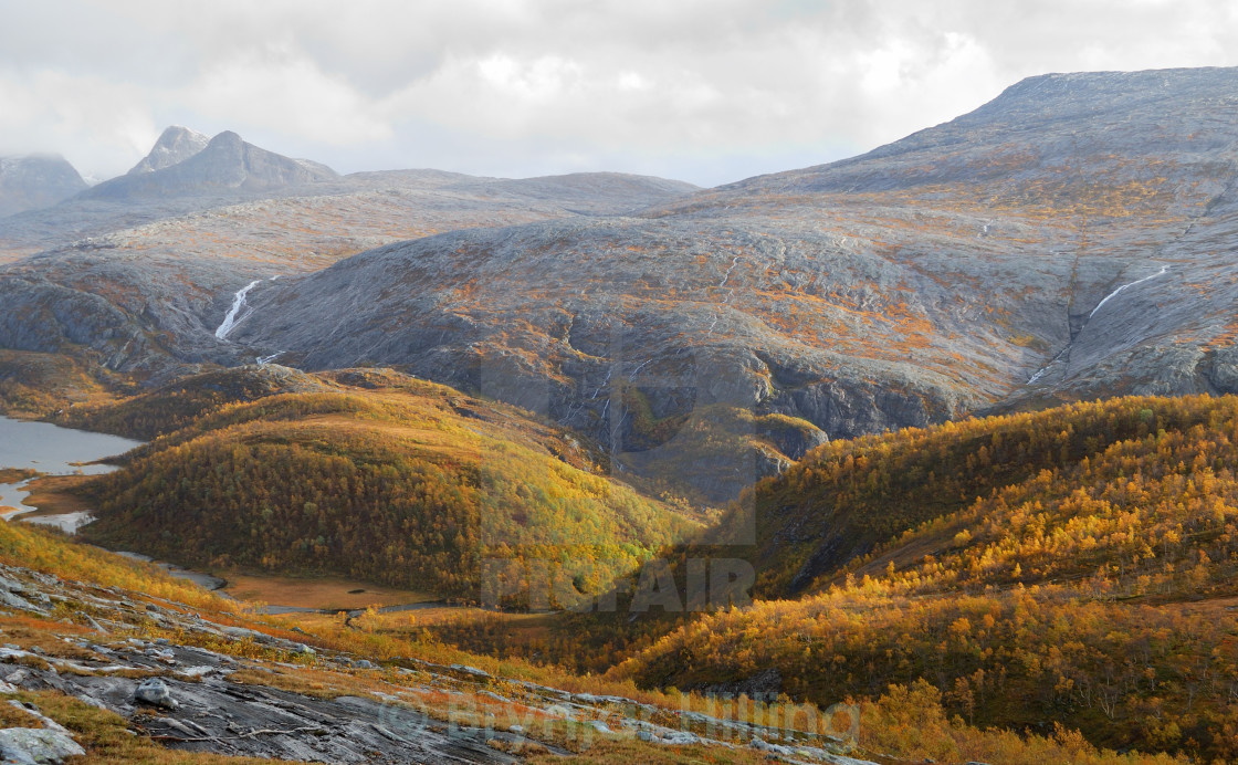 "Mountains landscape in autumn" stock image