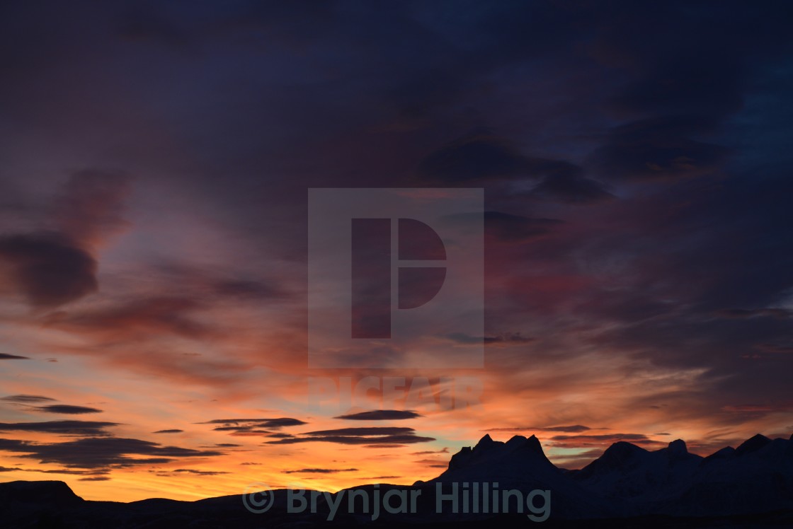 "Sunrise in the Arctic" stock image