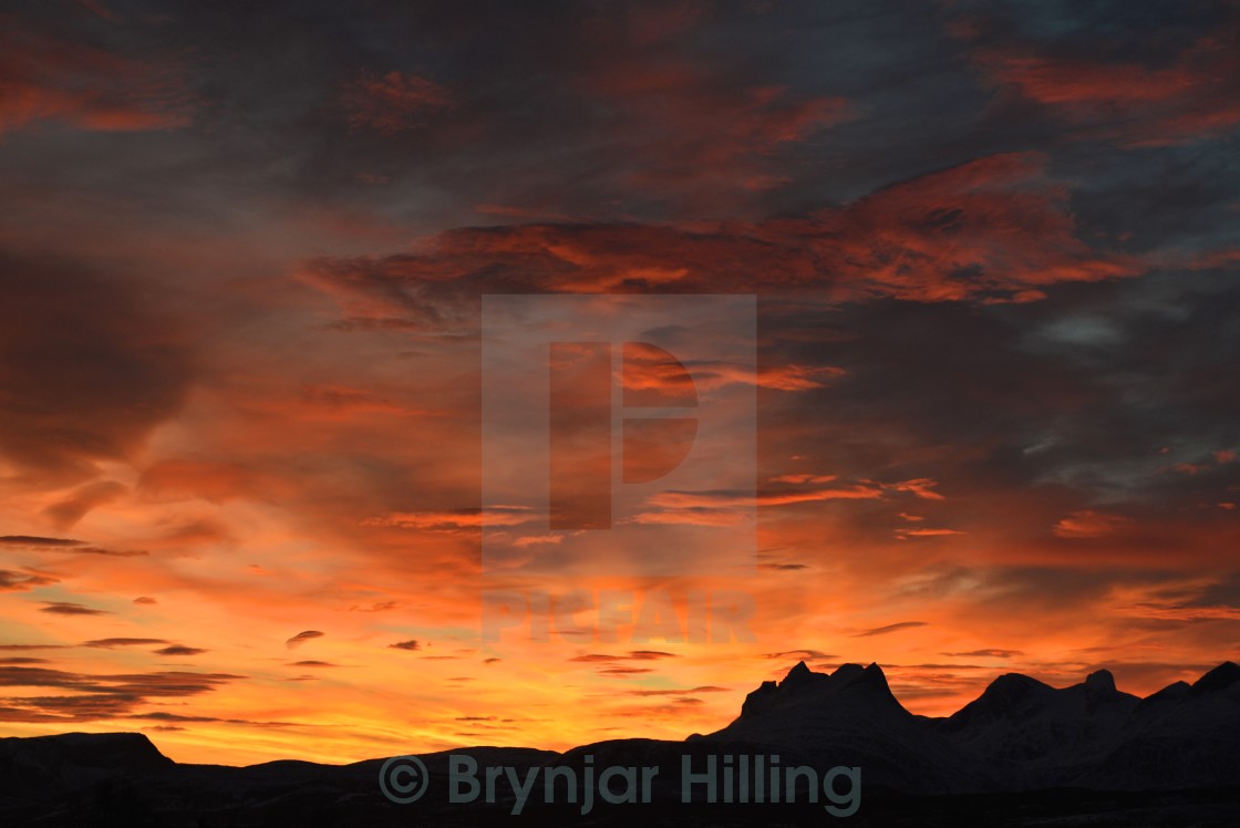 "Sunrise in the Arctic" stock image