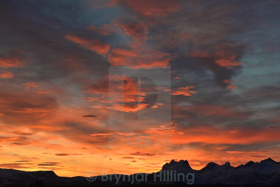 "Sunrise in the Arctic" stock image