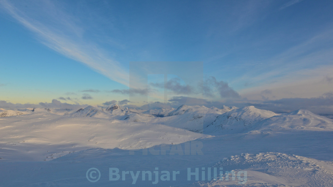 "View from mountain top" stock image